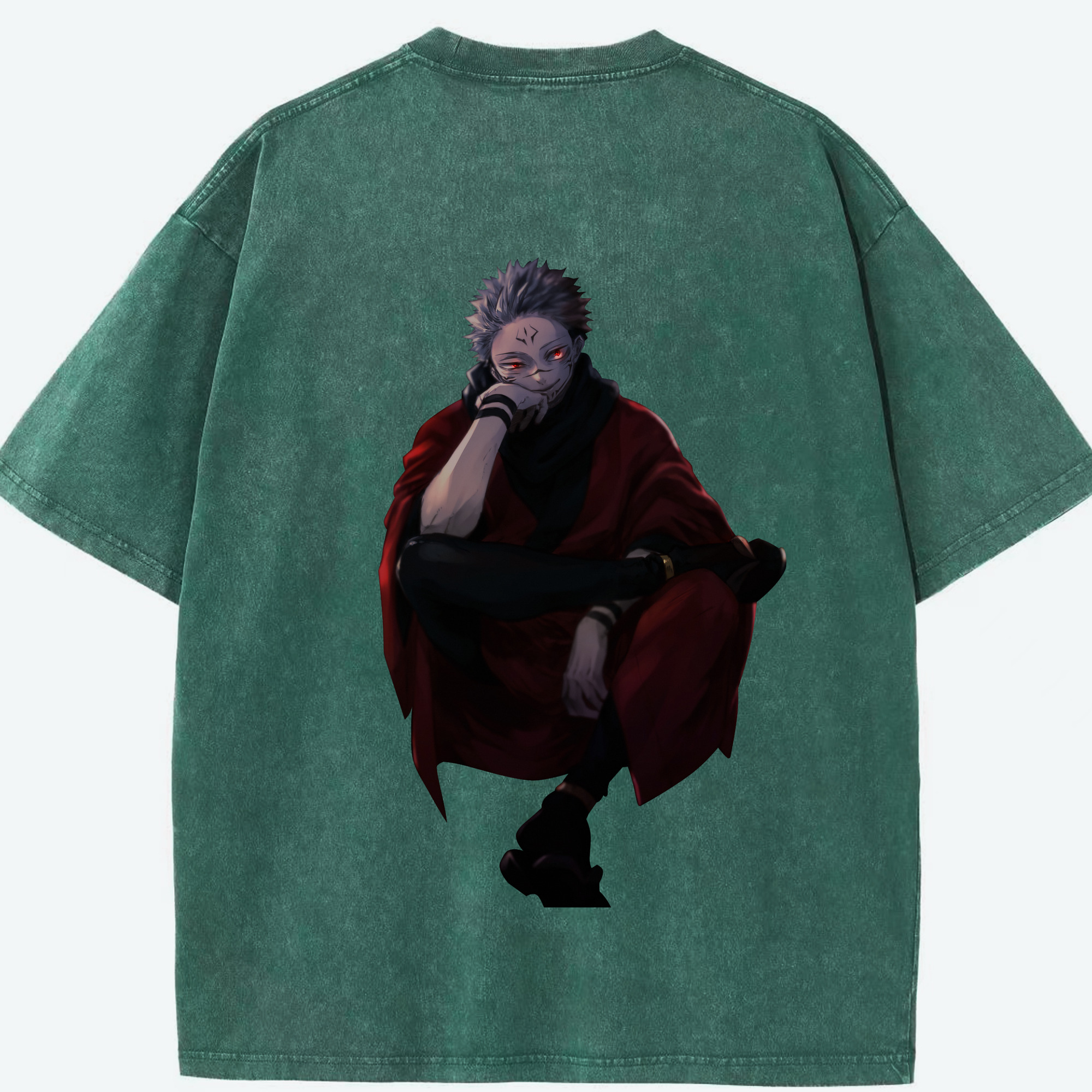 （画像用） 呪術廻戦 Jujutsu Kaisen 綿100% ヴィンテージ風 半袖Tシャツ（背面プリント）